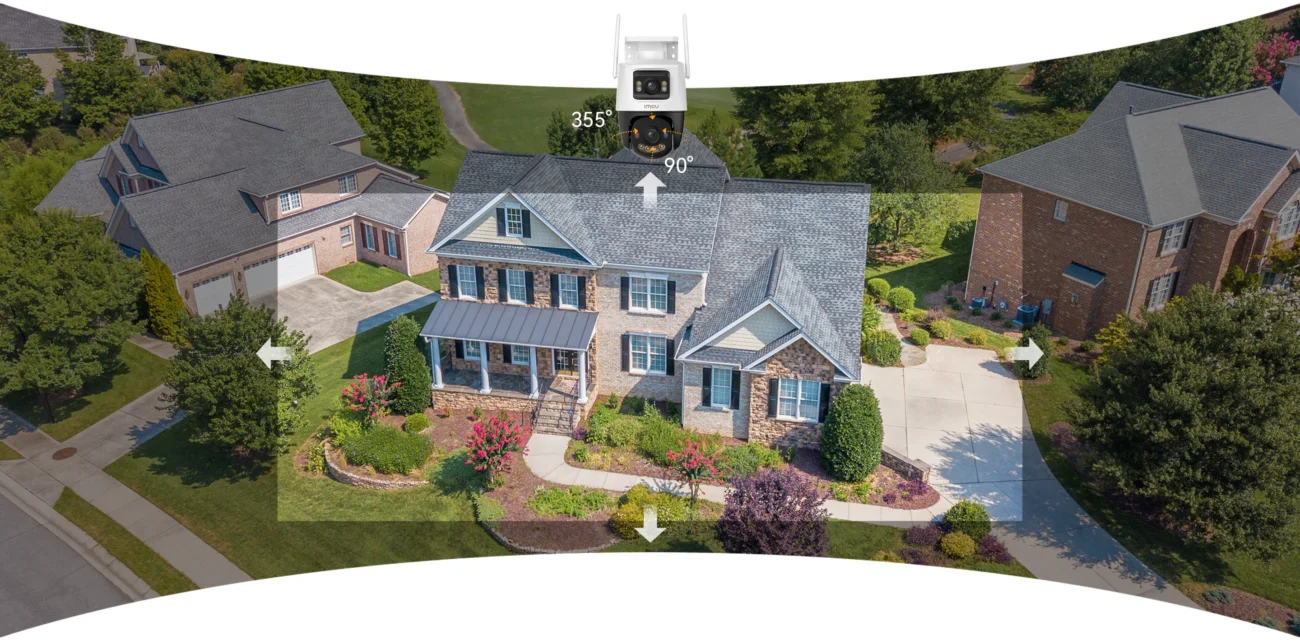 IMOU Cruiser Dual 2 6MP pan tilt coverage