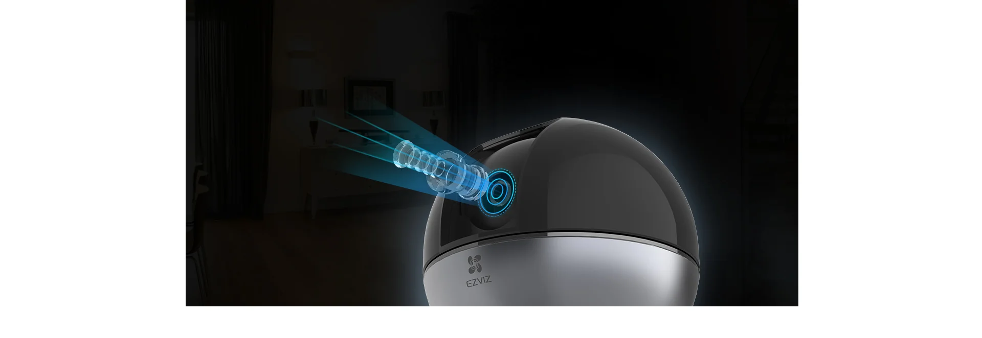 EZVIZ C6W 4MP camera auto-zoom tracking