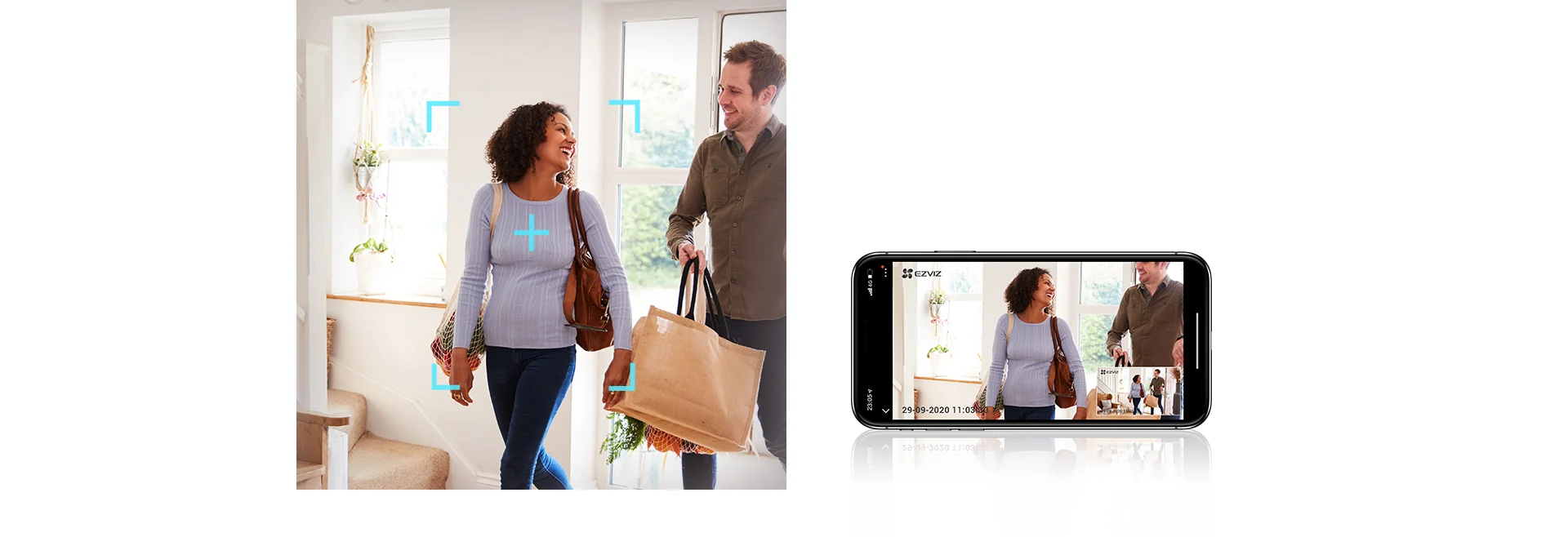 EZVIZ C6W 4MP camera AI person detection