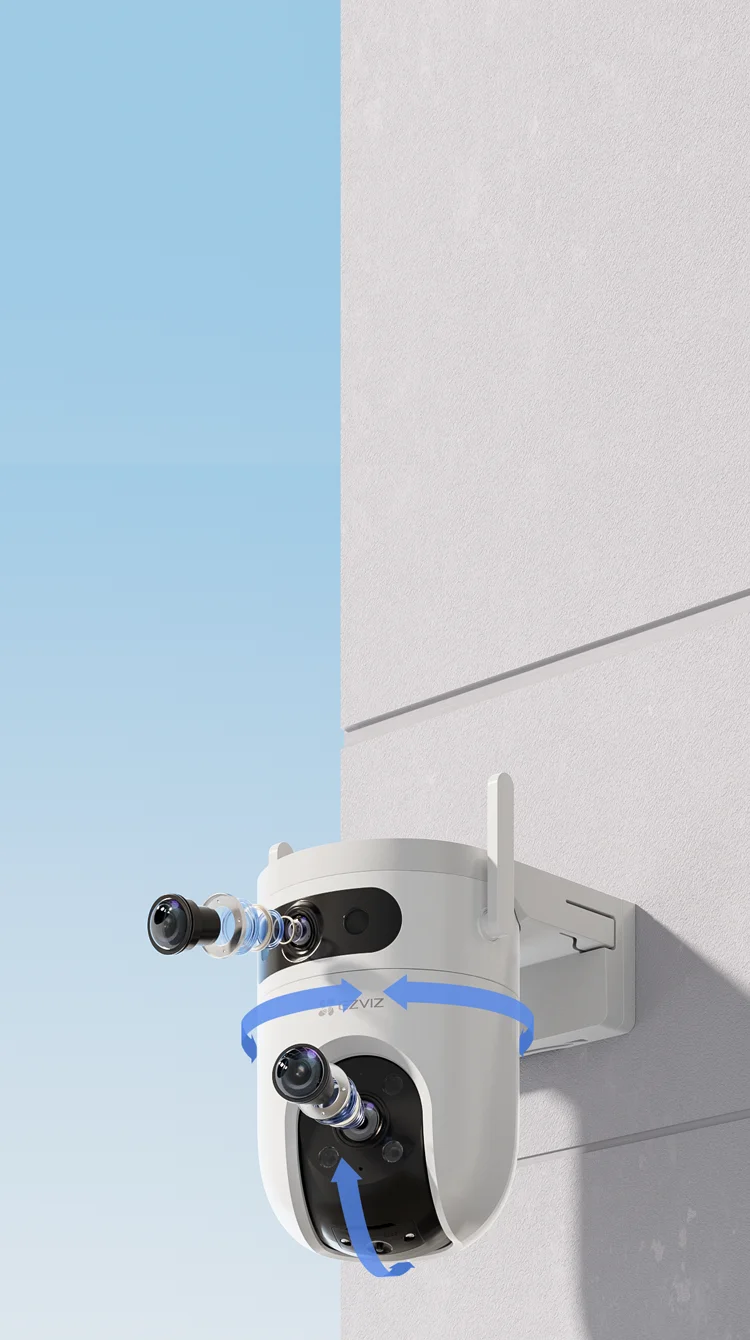 EZVIZ H9c Dual 2K camera dual-lens design with pan-tilt movement