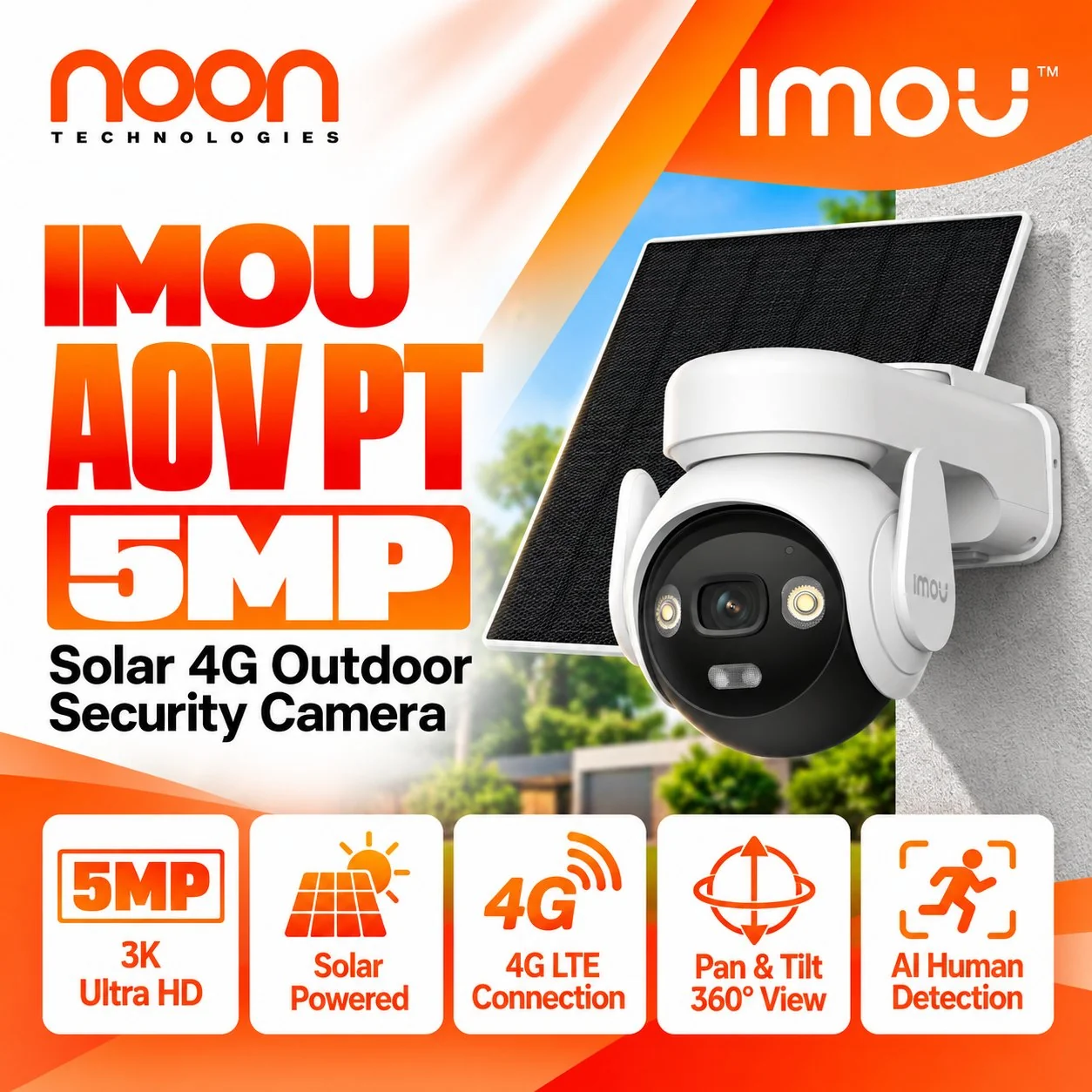 IMOU AOV PT 5MP Solar 4G Outdoor Security Camera