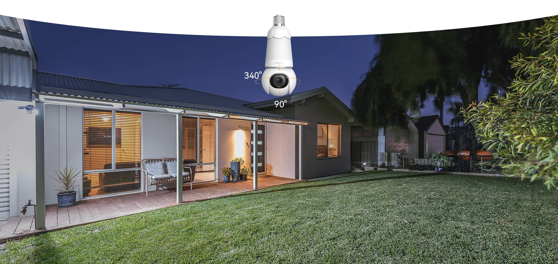 IMOU Bulb Cam 5MP 3K 340 degree pan and 90 degree tilt coverage
