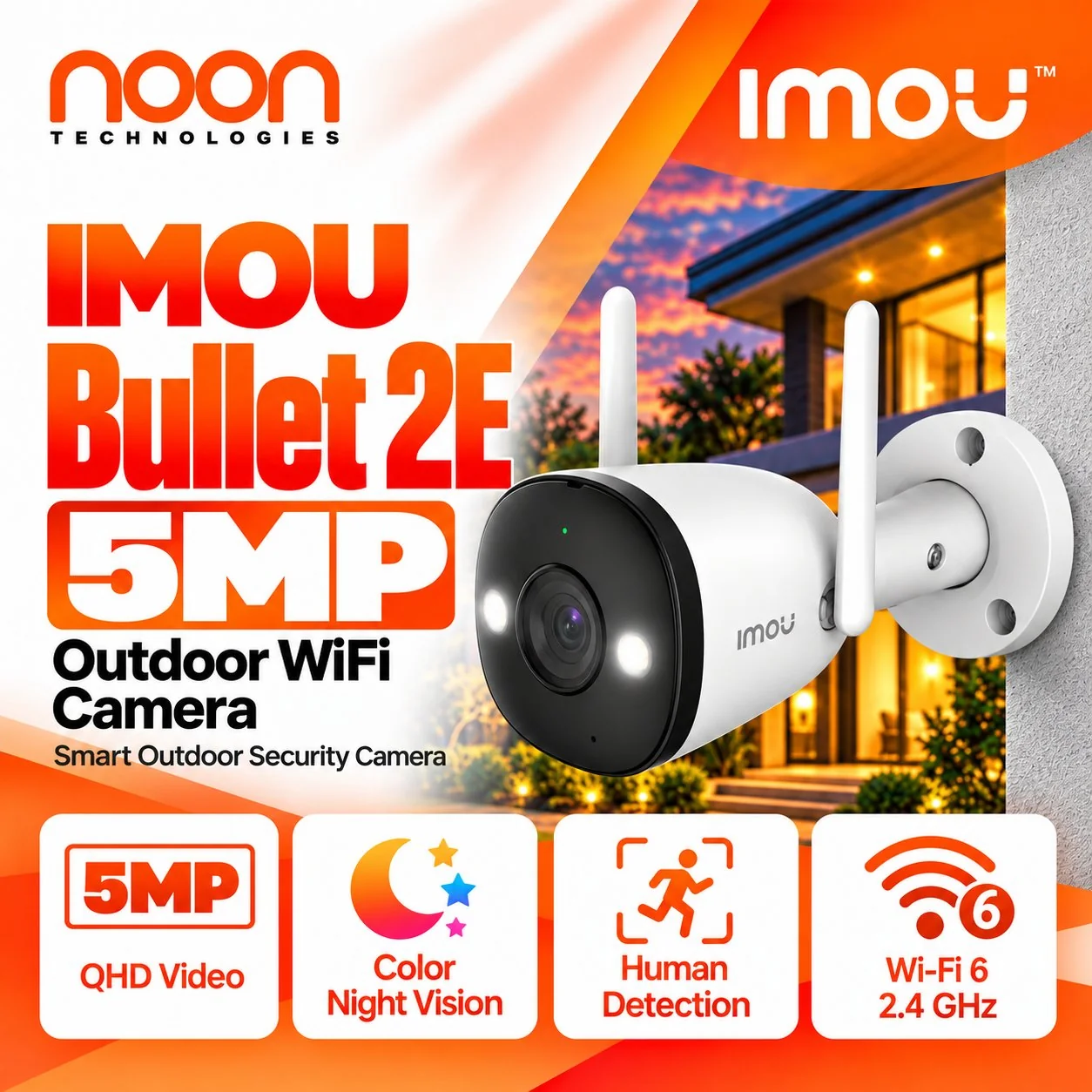IMOU Bullet 2E 5MP Outdoor WiFi Camera