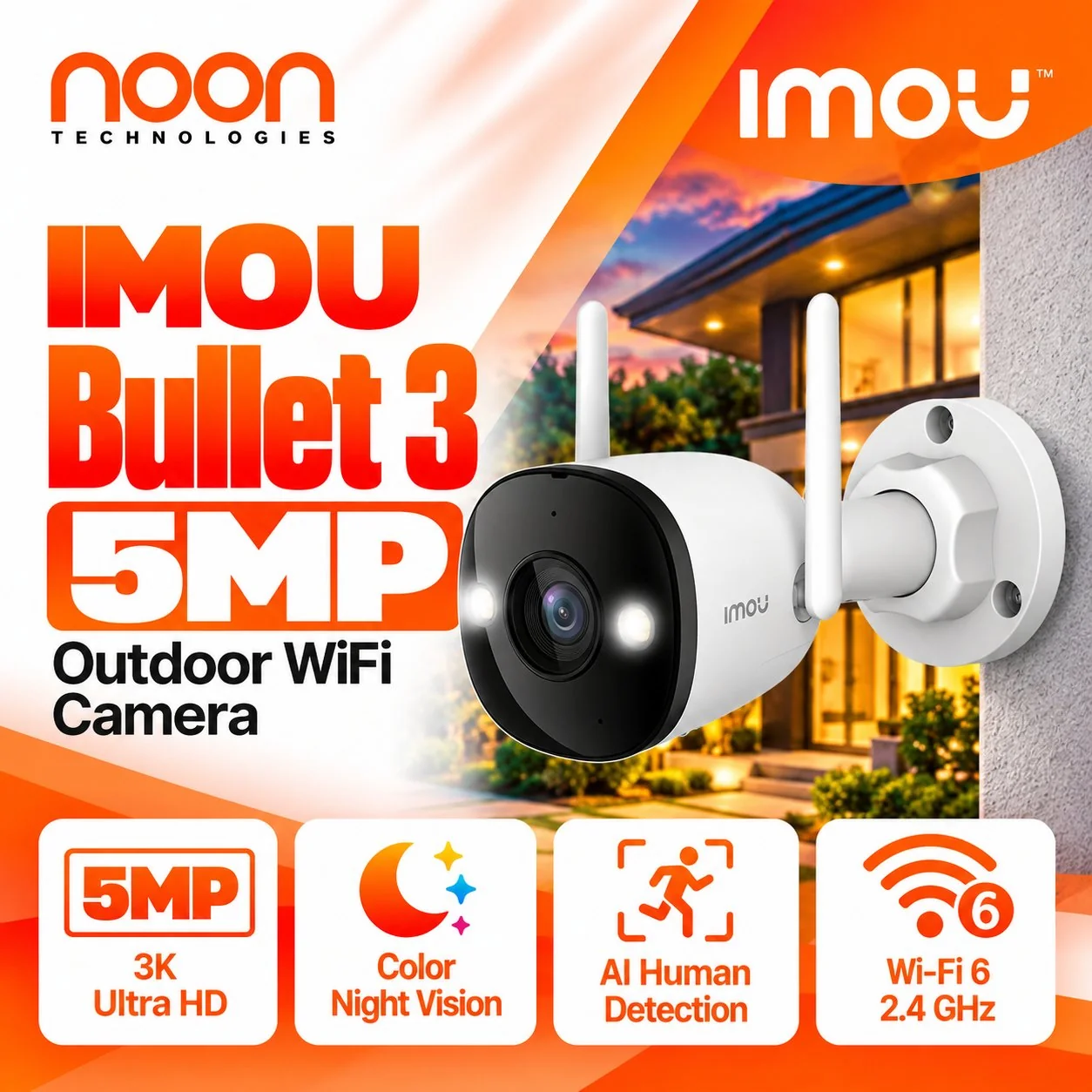 IMOU Bullet 3 5MP Outdoor WiFi Camera