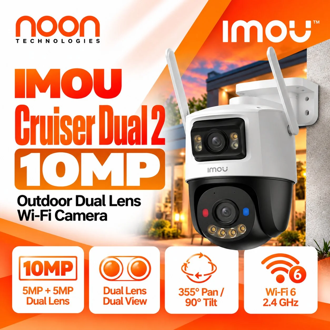 IMOU Cruiser Dual 2 10MP Outdoor WiFi Camera