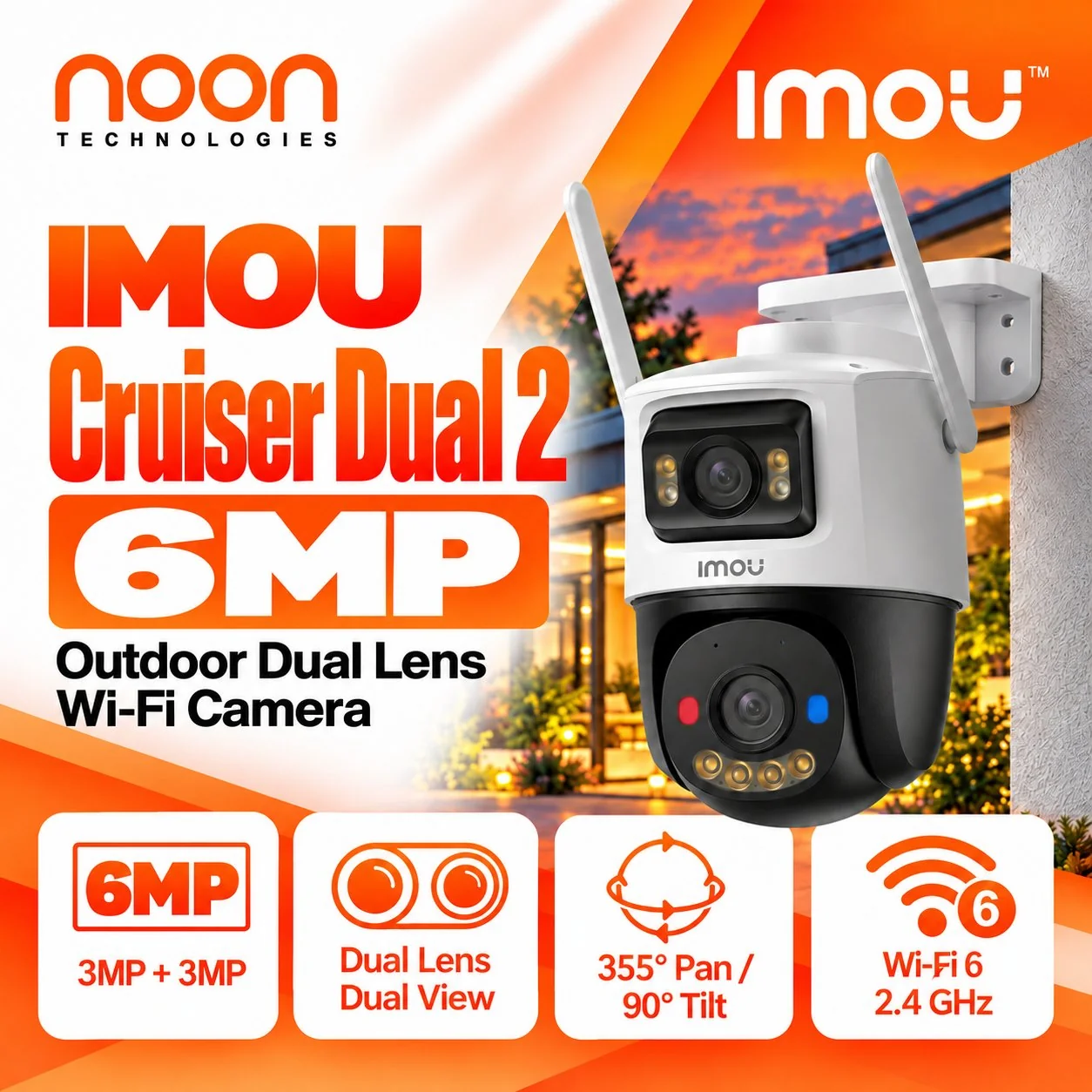 IMOU Cruiser Dual 2 6MP Outdoor WiFi Camera