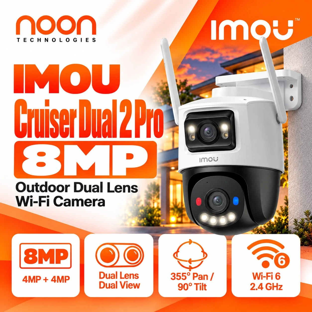 IMOU Cruiser Dual 2 Pro 8MP Outdoor WiFi Camera