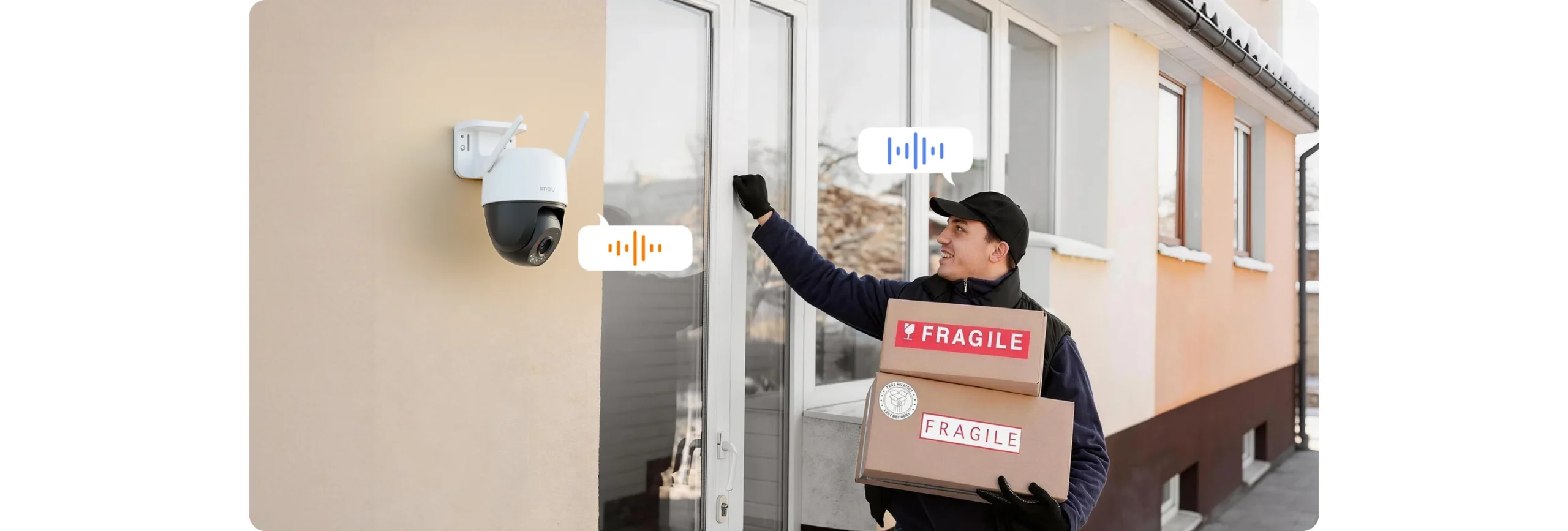 IMOU Cruiser SC 4G 3MP two-way talk with delivery person