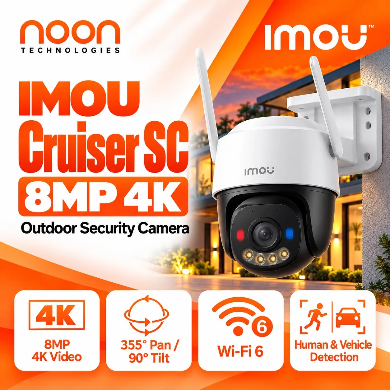 IMOU Cruiser SC 8MP 4K Outdoor Security Camera