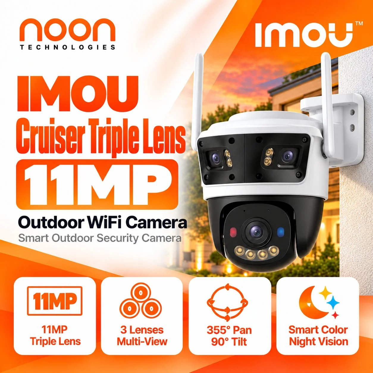 IMOU Cruiser Triple Lens 11MP Outdoor WiFi Camera