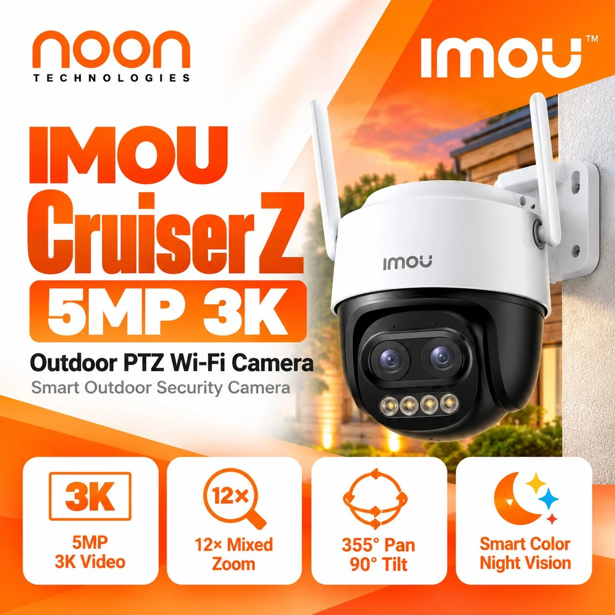 IMOU Cruiser Z 5MP Outdoor PTZ Camera