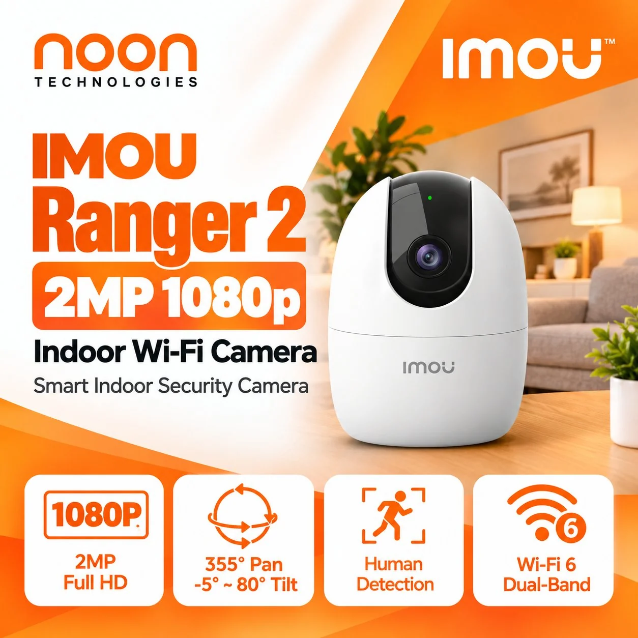 IMOU Ranger 2 2MP 1080p Indoor WiFi Camera