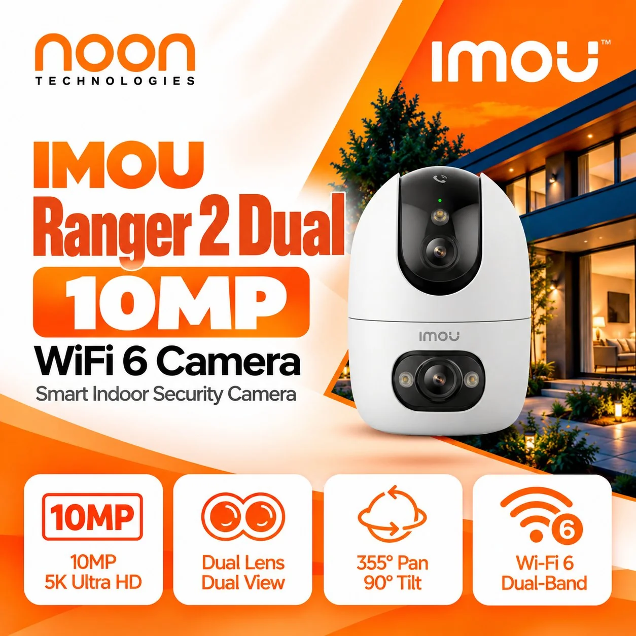 IMOU Ranger 2 Dual 10MP WiFi 6 Camera