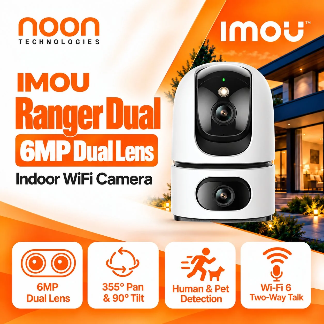IMOU Ranger Dual 6MP Dual Lens Indoor WiFi Camera