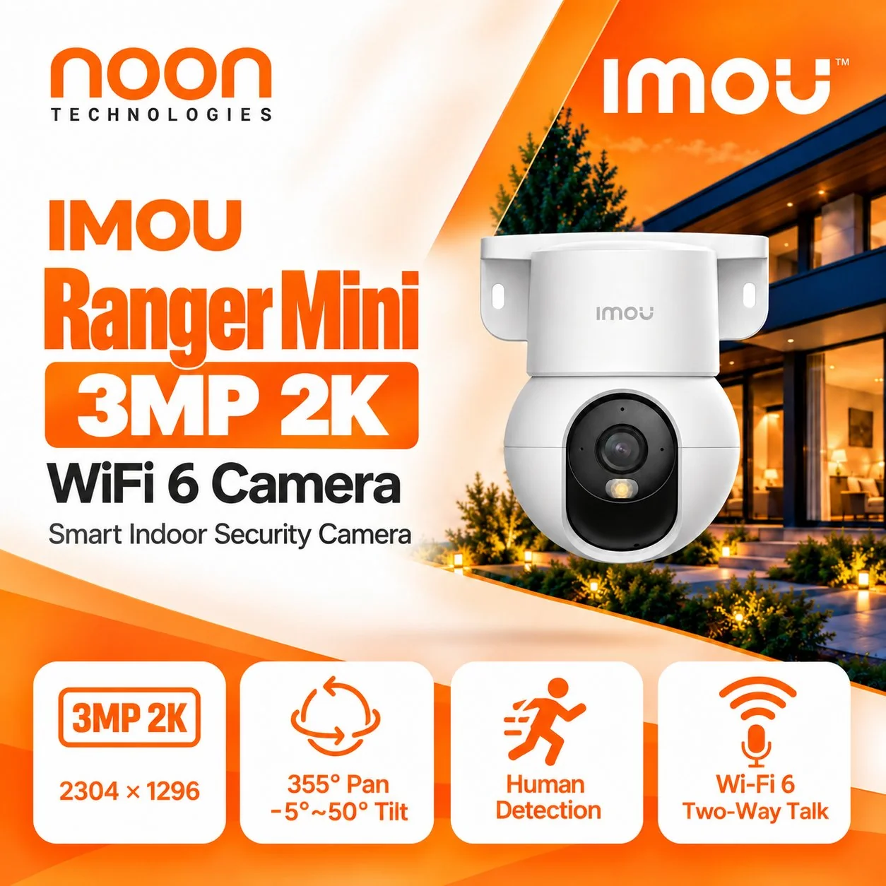 IMOU Ranger Mini 3MP 2K WiFi 6 Camera