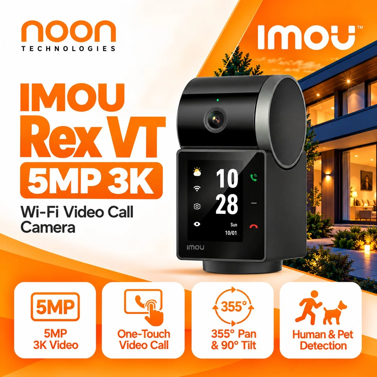 IMOU Rex VT 5MP 3K WiFi Video Call Camera