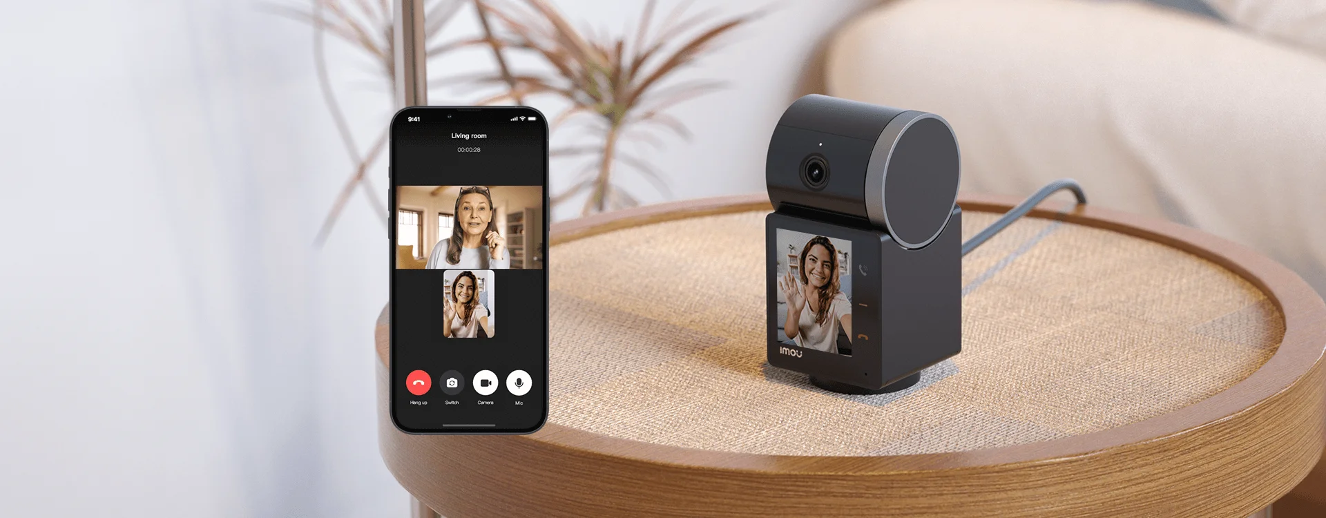 IMOU Rex VT 5MP Video Call Camera 2.4 inch screen for video calls with family