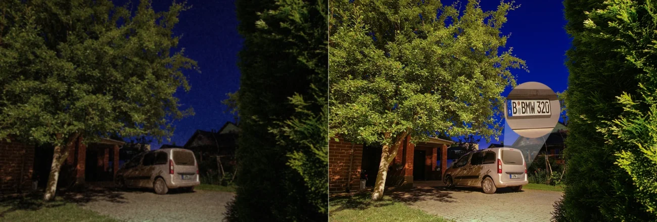 IMOU Titan Pro 6MP Aurora full color night vision comparison
